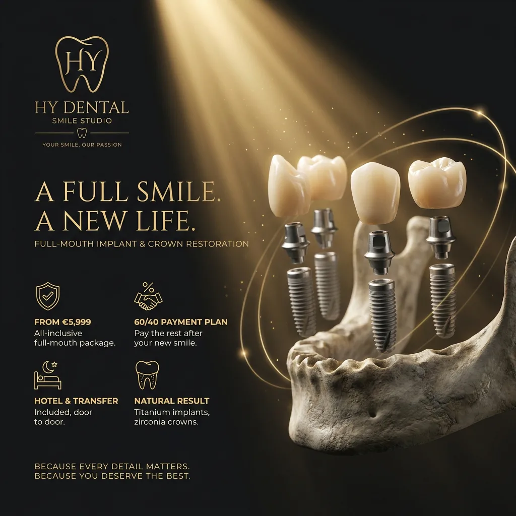 Full-arch restoration study used in an implant recovery guide